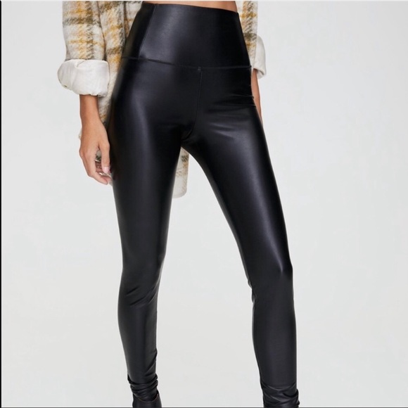 Wilfred Free Daria High Waist Vegan Leather Pant M - Picture 7 of 8
